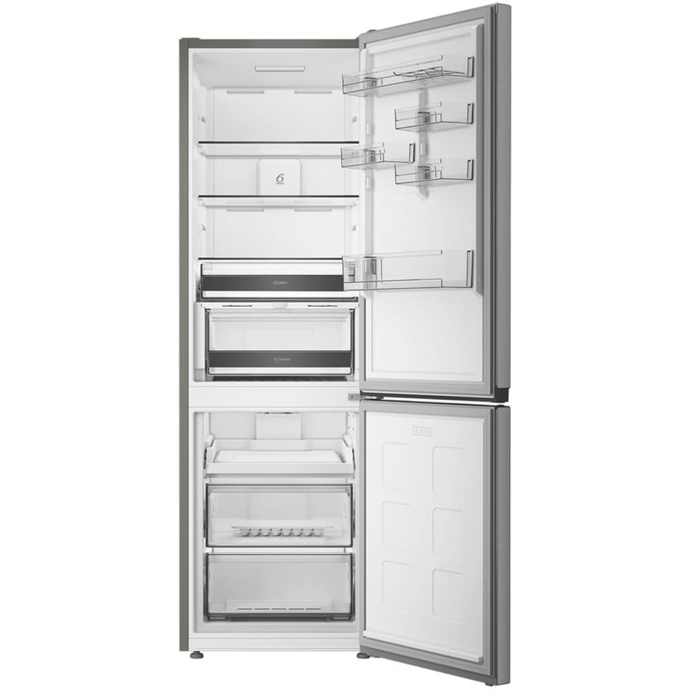 Combina frigorifica WHIRLPOOL WHK 26372 X5EA3, No Frost, 6th Sense, 370 l, H 186.5 cm, Clasa D, Dozator apa, inox