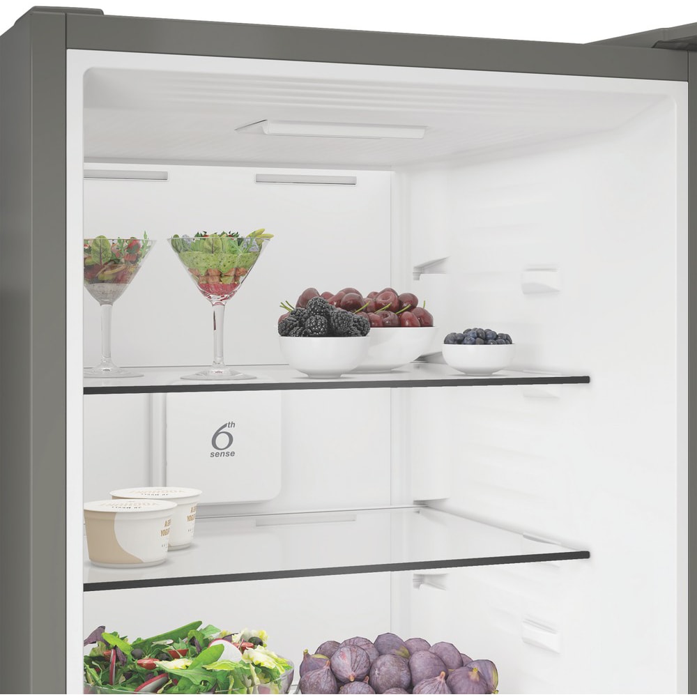 Combina frigorifica WHIRLPOOL WHK 26372 X5EA3, No Frost, 6th Sense, 370 l, H 186.5 cm, Clasa D, Dozator apa, inox