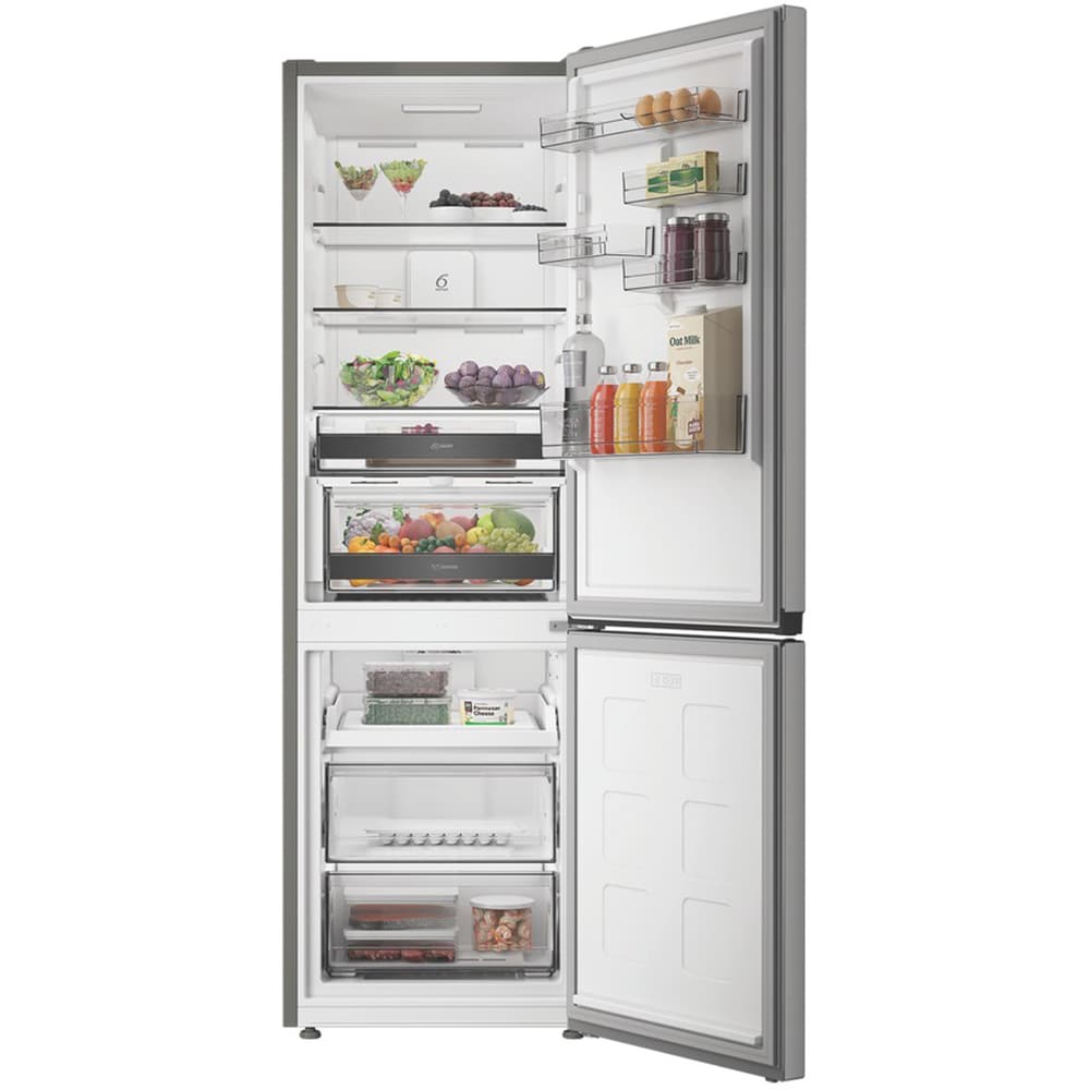 Combina frigorifica WHIRLPOOL WHK 26372 X5EA3, No Frost, 6th Sense, 370 l, H 186.5 cm, Clasa D, Dozator apa, inox
