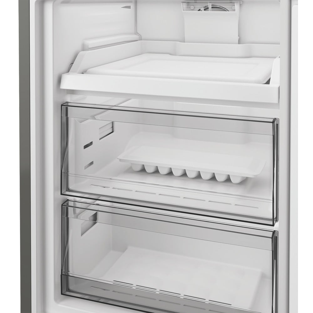 Combina frigorifica WHIRLPOOL WHK 26372 X5EA3, No Frost, 6th Sense, 370 l, H 186.5 cm, Clasa D, Dozator apa, inox