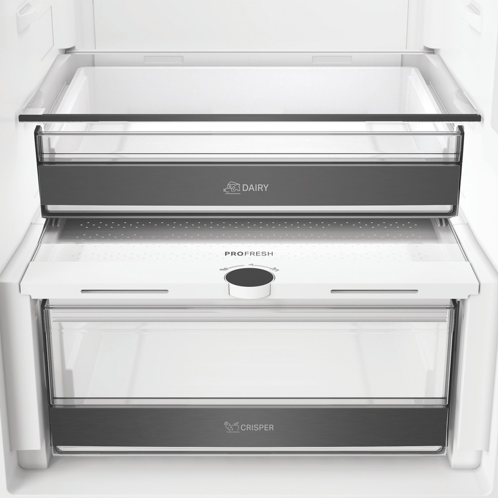 Combina frigorifica WHIRLPOOL WHK 26373 X6EA, No Frost, 6th Sense, 370 l, H 186.5 cm, Clasa C, argintiu