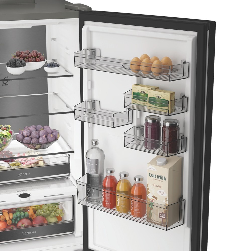 Combina frigorifica WHIRLPOOL WHK 26373 XR6E, No Frost, 6th Sense, 370 l, H 186.5 cm, Clasa C, dark inox