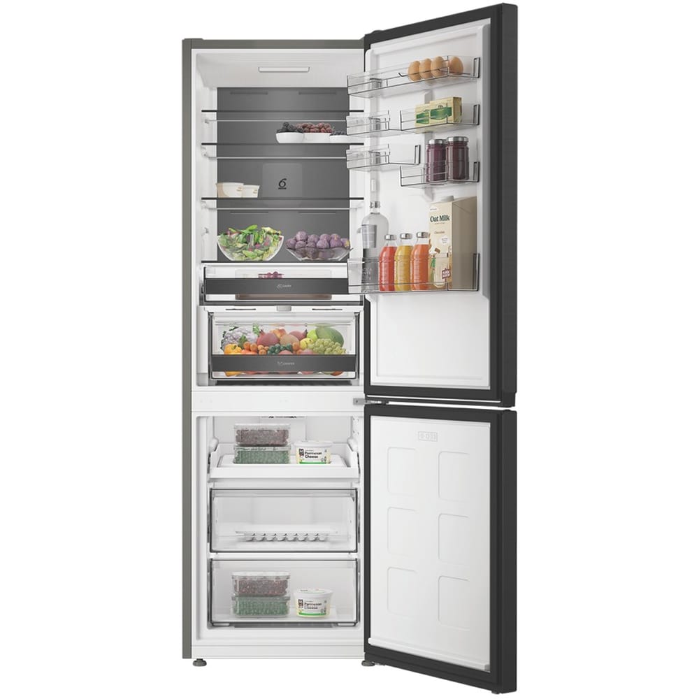 Combina frigorifica WHIRLPOOL WHK 26373 XR6E, No Frost, 6th Sense, 370 l, H 186.5 cm, Clasa C, dark inox