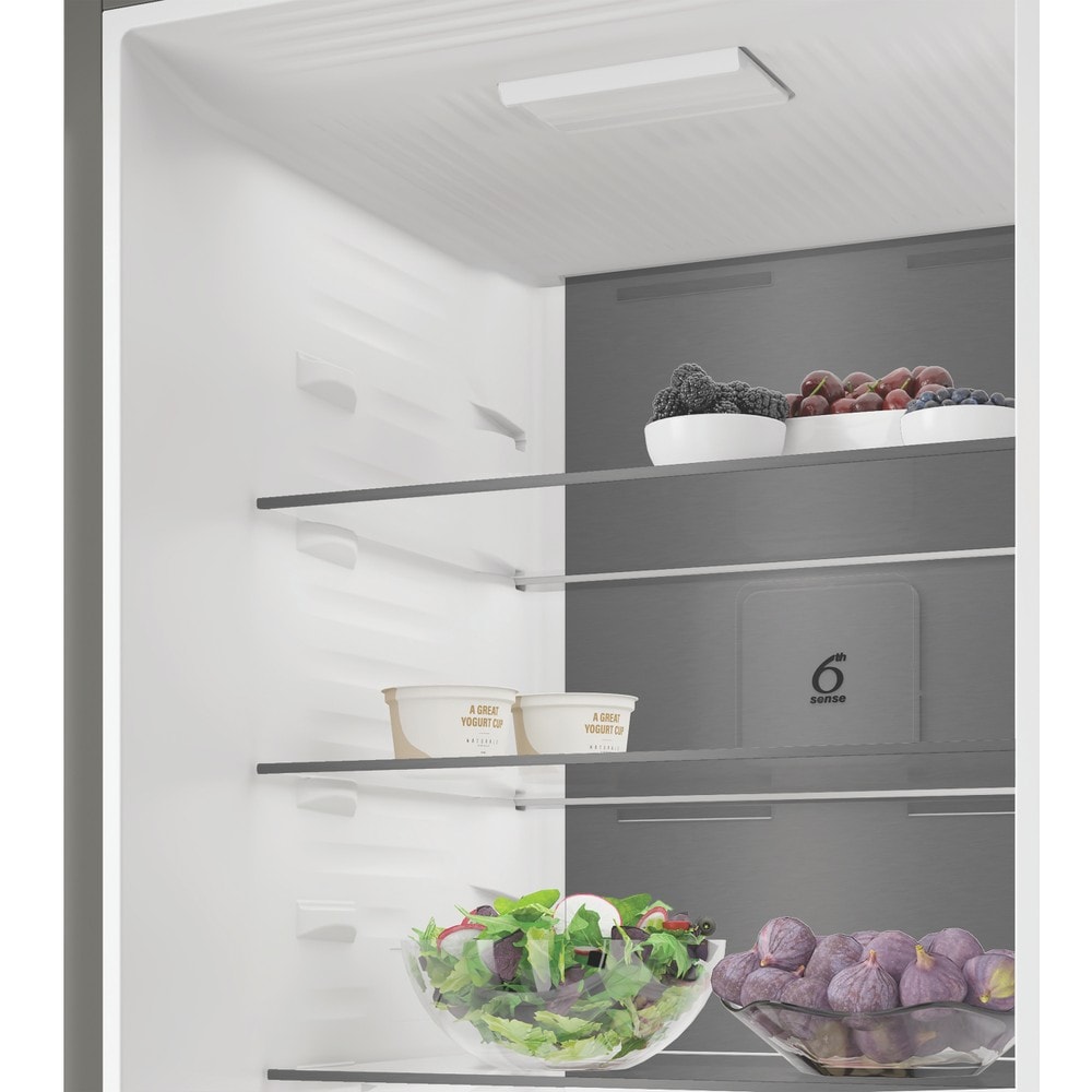 Combina frigorifica WHIRLPOOL WHK 26373 XR6E, No Frost, 6th Sense, 370 l, H 186.5 cm, Clasa C, dark inox