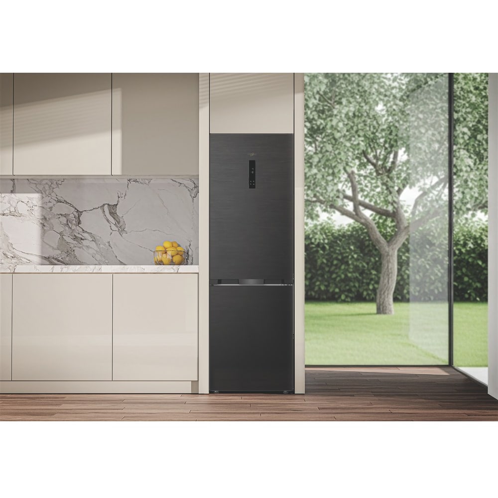 Combina frigorifica WHIRLPOOL WHK 26373 XR6E, No Frost, 6th Sense, 370 l, H 186.5 cm, Clasa C, dark inox