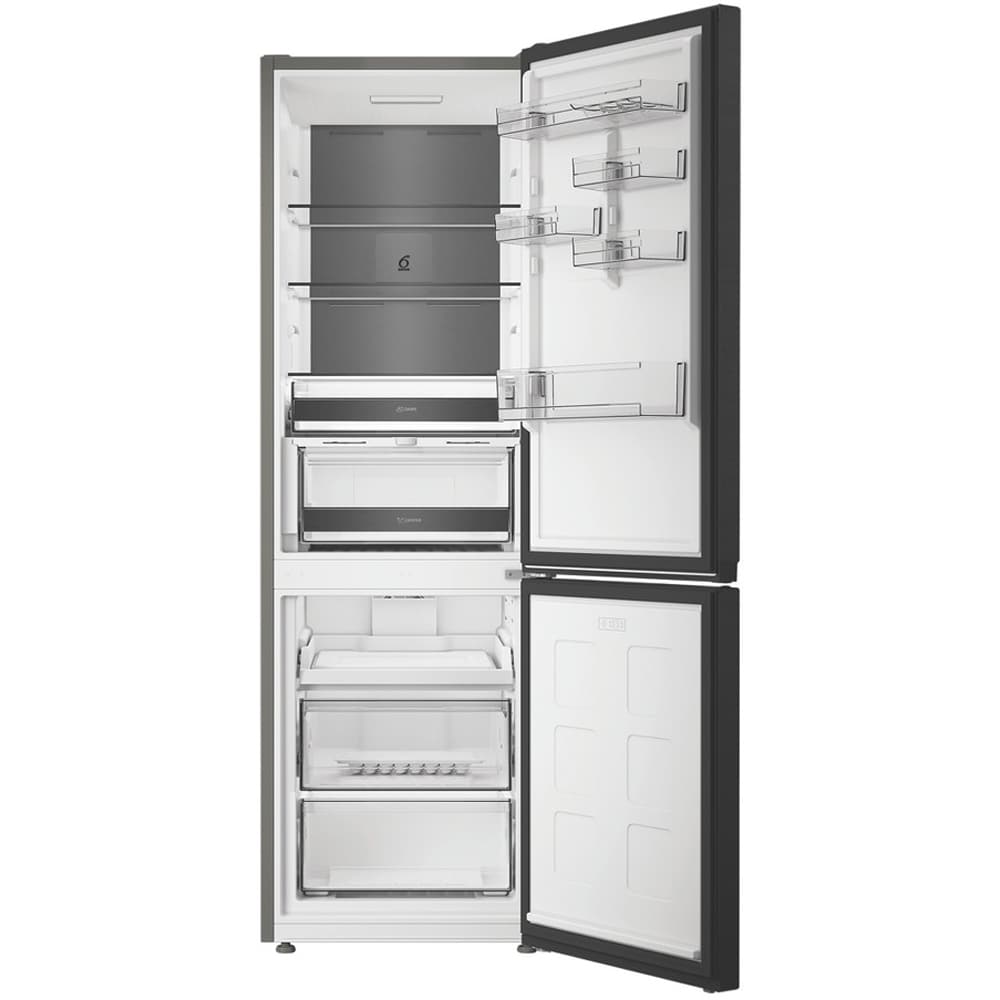 Combina frigorifica WHIRLPOOL WHK 26373 XR6E, No Frost, 6th Sense, 370 l, H 186.5 cm, Clasa C, dark inox