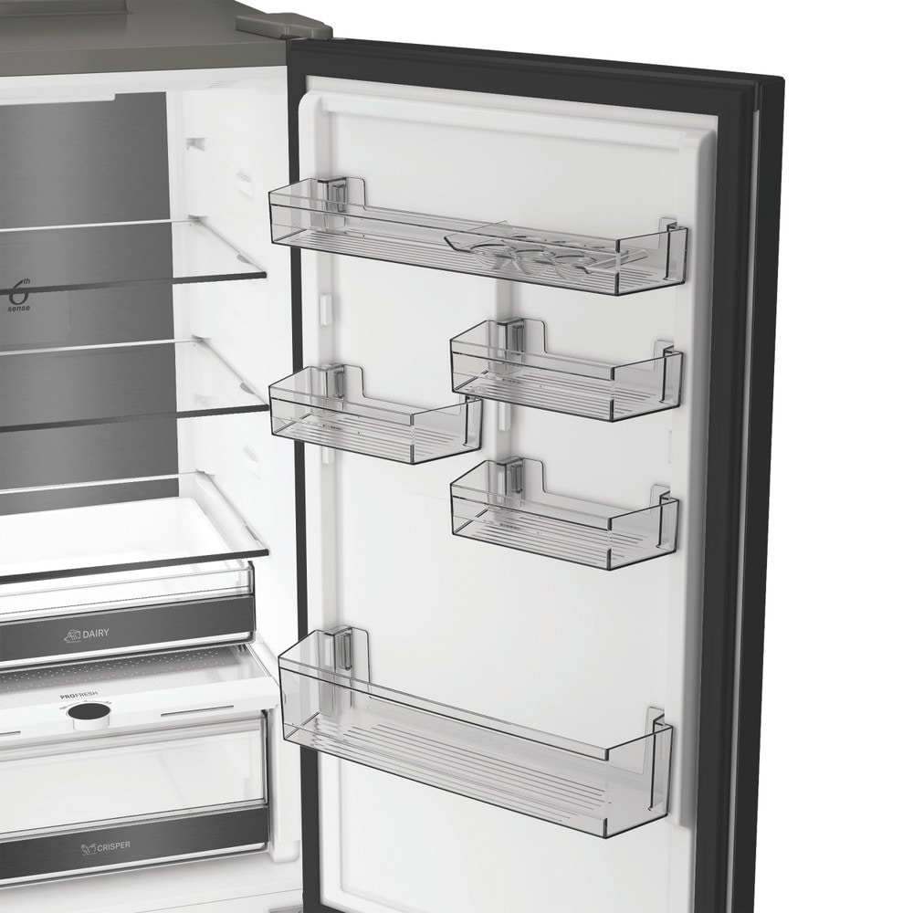 Combina frigorifica WHIRLPOOL WHK 26373 XR6E, No Frost, 6th Sense, 370 l, H 186.5 cm, Clasa C, dark inox