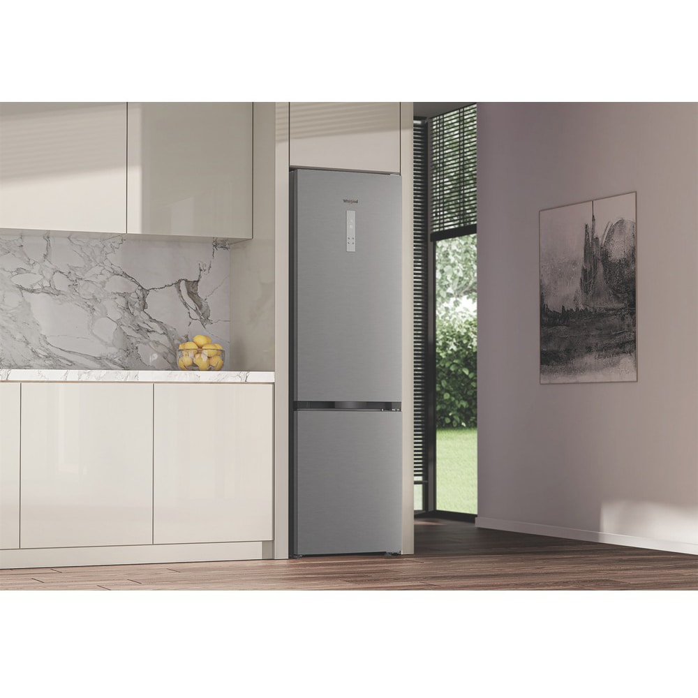 Combina frigorifica WHIRLPOOL WHK 26412 X5EA2, No Frost, 415 l, H 203.5 cm, Clasa D, inox