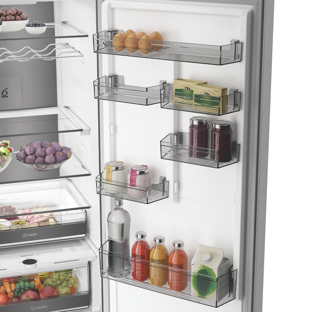 Combina frigorifica WHIRLPOOL WHK 26412 X5EA2, No Frost, 415 l, H 203.5 cm, Clasa D, inox