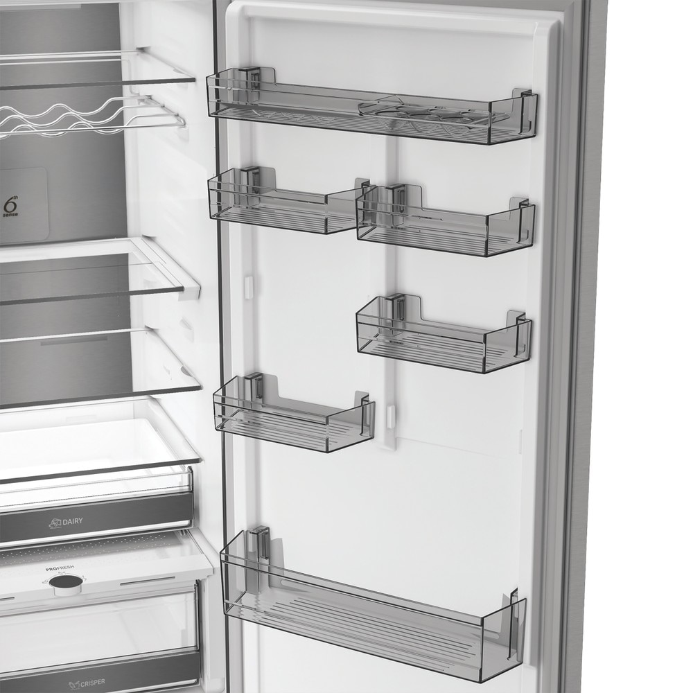 Combina frigorifica WHIRLPOOL WHK 26412 X5EA2, No Frost, 415 l, H 203.5 cm, Clasa D, inox