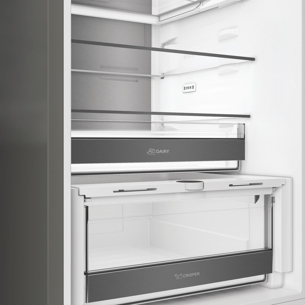 Combina frigorifica WHIRLPOOL WHK 26412 X5EA2, No Frost, 415 l, H 203.5 cm, Clasa D, inox