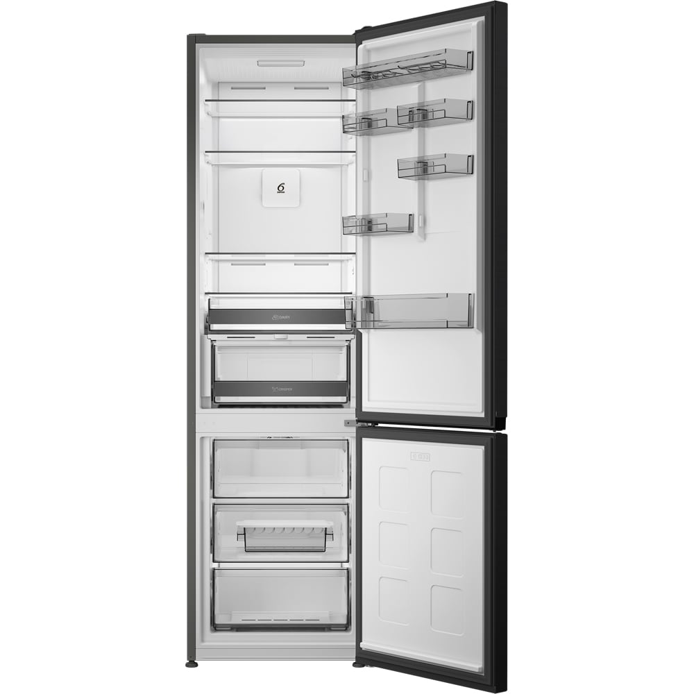 Combina frigorifica WHIRLPOOL WHK 26412 XR5E, No Frost, 6th Sense, 415 l, H 203.5 cm, Clasa D, dark inox