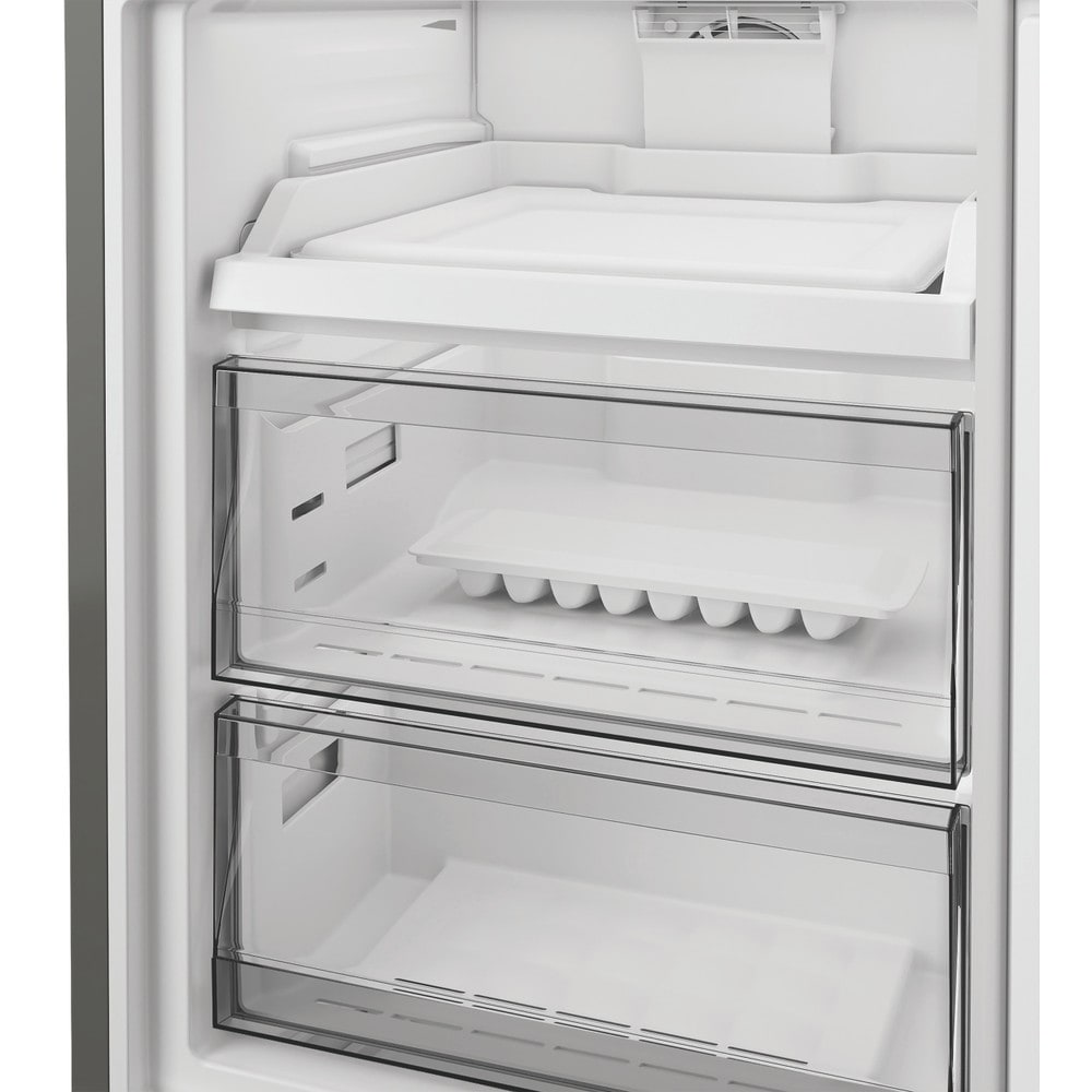 Combina frigorifica WHIRLPOOL WHK 26413 X6EA1, No Frost, 6th Sense, 415 l, H 203.5 cm, Clasa C, argintiu