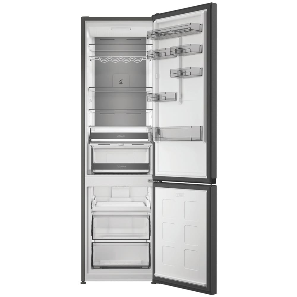 Combina frigorifica WHIRLPOOL WHK 26413 XBR6EA1, No Frost, 415 l, H 203.5 cm, Clasa C, dark inox
