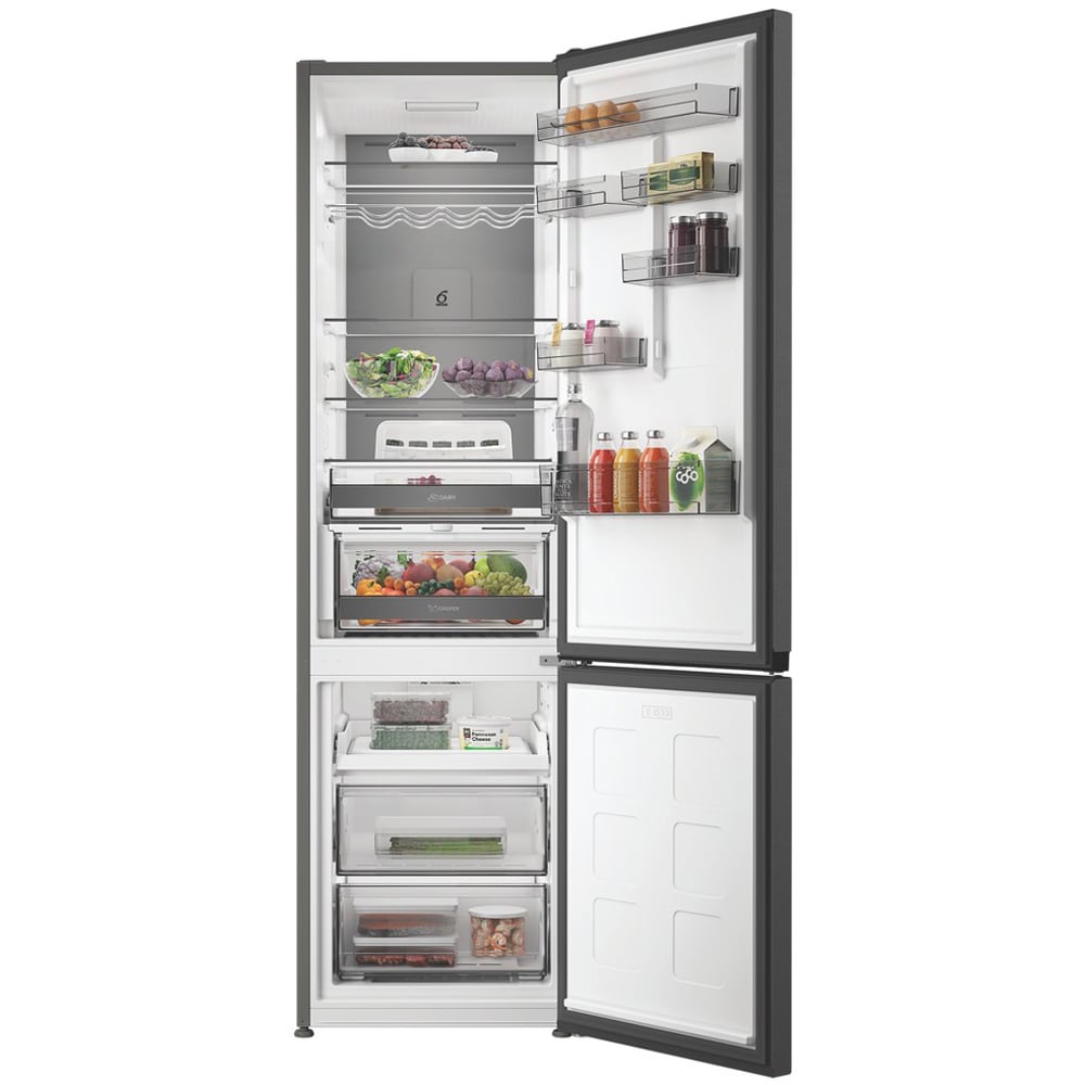 Combina frigorifica WHIRLPOOL WHK 26413 XBR6EA1, No Frost, 415 l, H 203.5 cm, Clasa C, dark inox