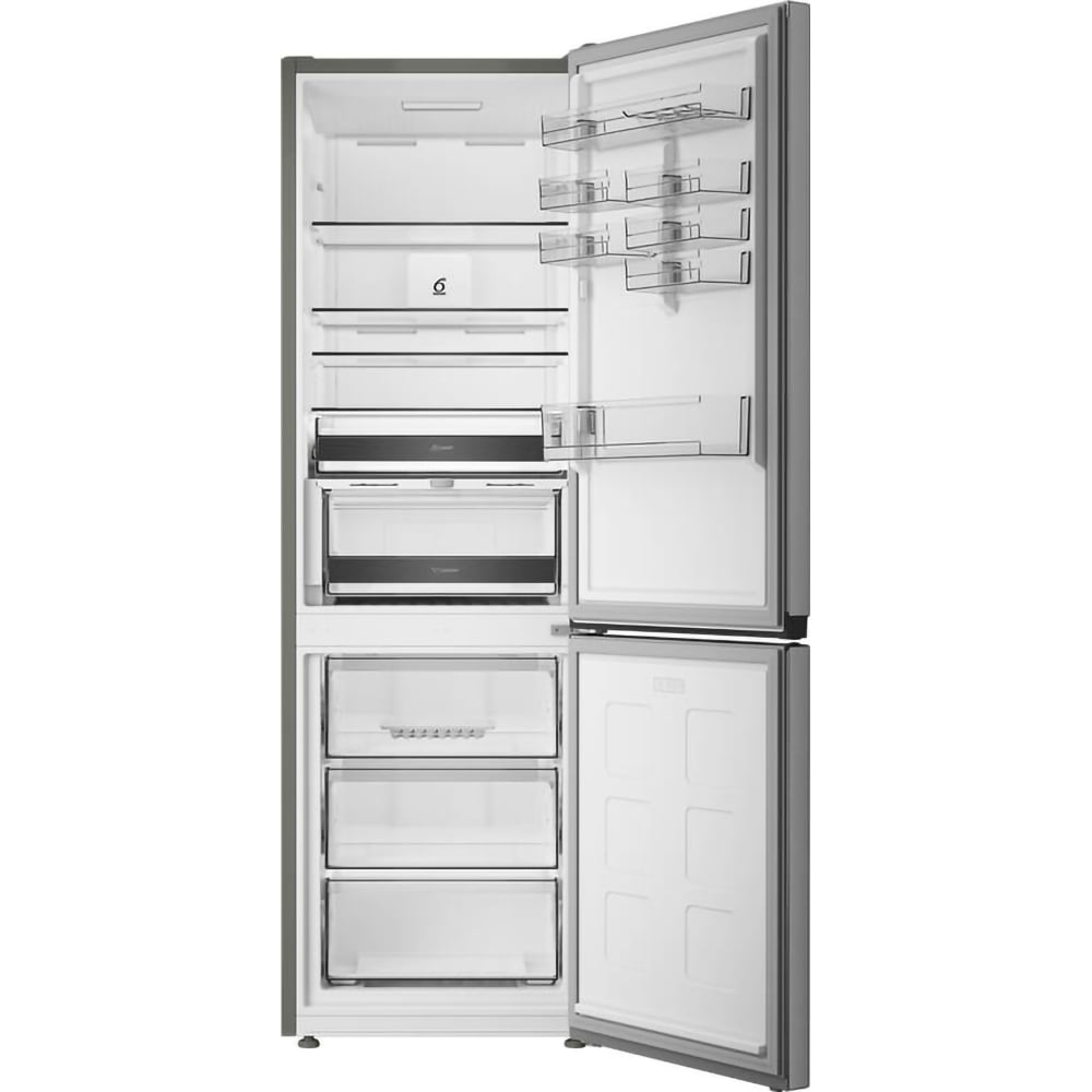 Combina frigorifica WHIRLPOOL WHK 22373 X6EA, No Frost, 6th Sense, 370 l, H 186.5 cm, Clasa C, inox