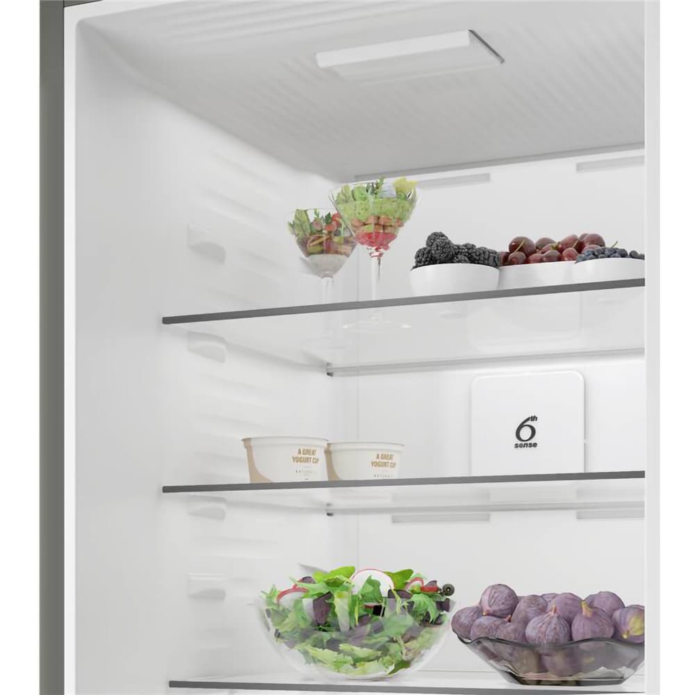 Combina frigorifica WHIRLPOOL WHK 22373 X6EA, No Frost, 6th Sense, 370 l, H 186.5 cm, Clasa C, inox