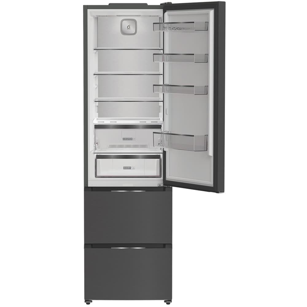 Combina frigorifica WHIRLPOOL HKF 6353 XBR6E, No Frost, 351 l, H 203.5 cm, Clasa C, dark inox
