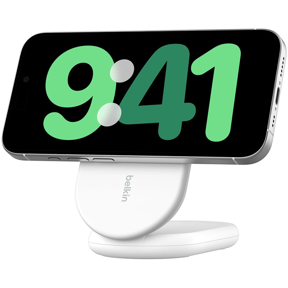 Incarcator wireless BELKIN WIB007VFWH, universal, QI, MagSafe 15W, alb