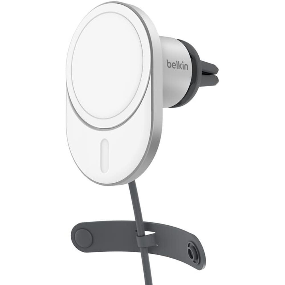 Incarcator wireless auto BELKIN WIC008btGR-V2, 15W, MagSafe, alb
