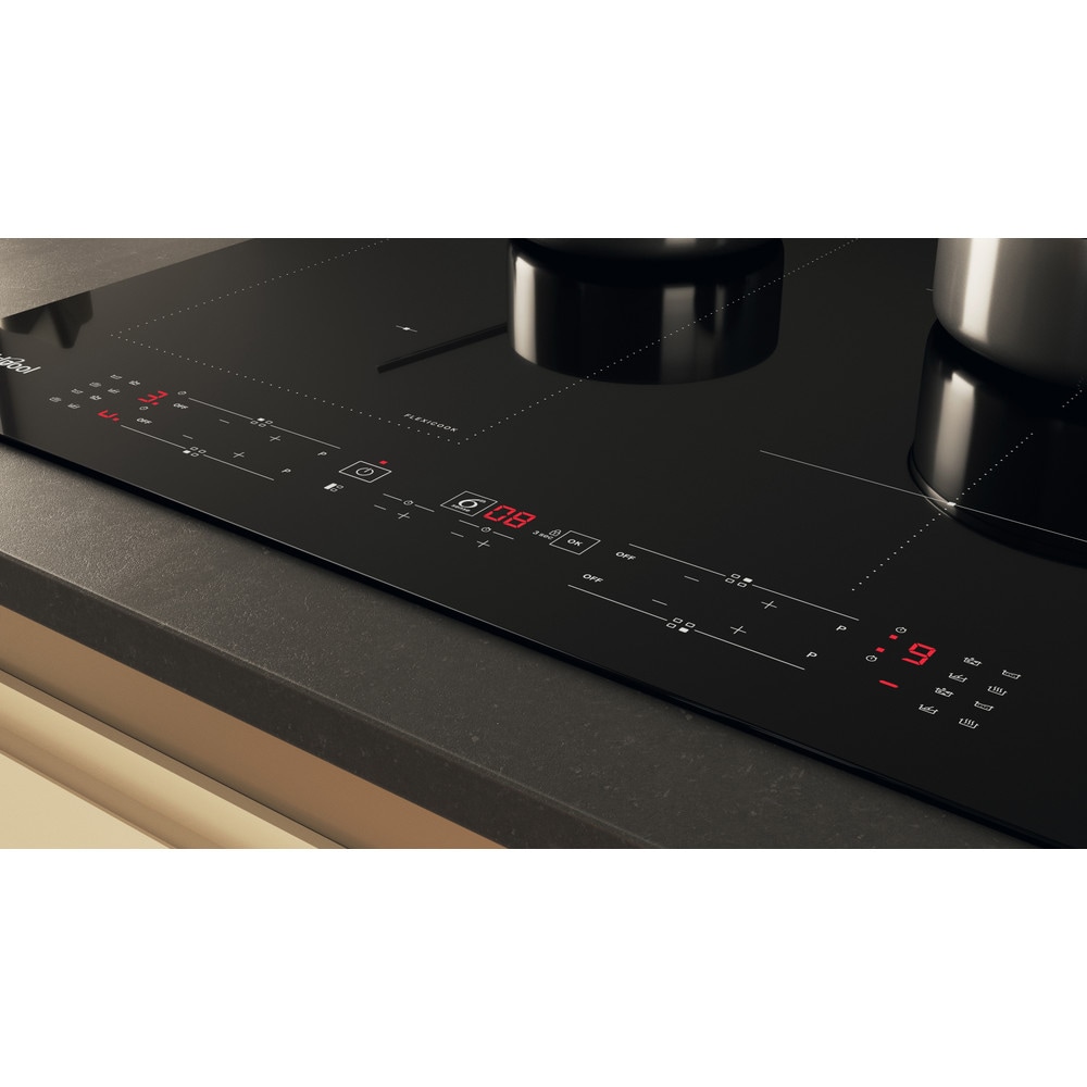 Plita incorporabila WHIRLPOOL WL B4060 CPNE, Inductie, 4 arzatoare, Touch Control, negru