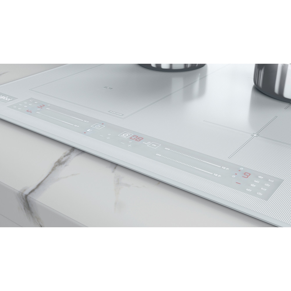 Plita incorporabila WHIRLPOOL WL S5360 BF/W, Inductie, 4 arzatoare, Touch Control, alb