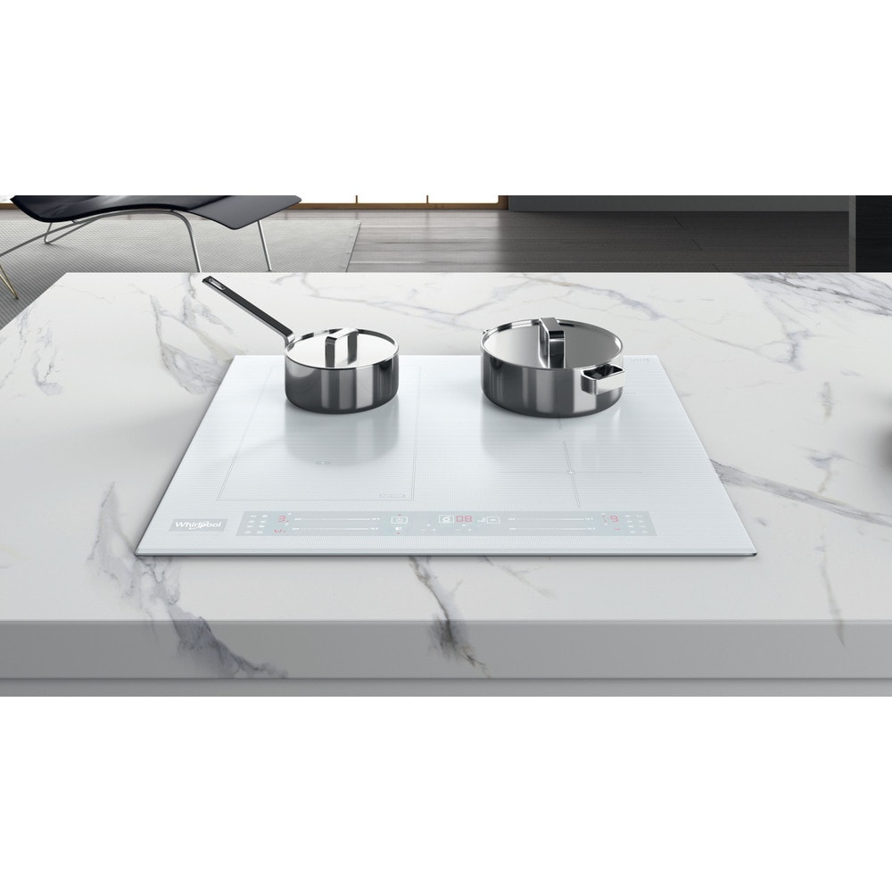 Plita incorporabila WHIRLPOOL WL S5360 BF/W, Inductie, 4 arzatoare, Touch Control, alb