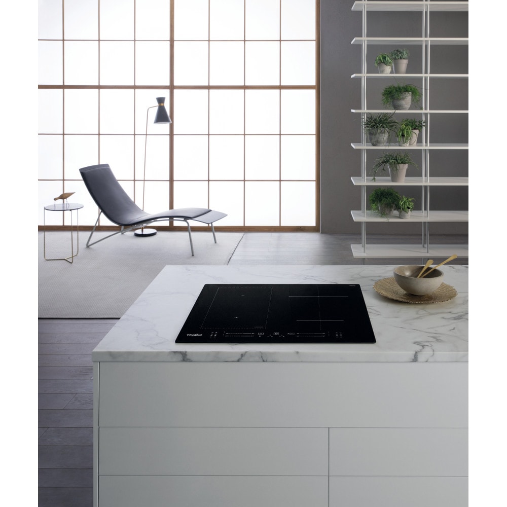 Plita incorporabila WHIRLPOOL WL S6960 BF, Inductie, 4 arzatoare, Touch Control, negru