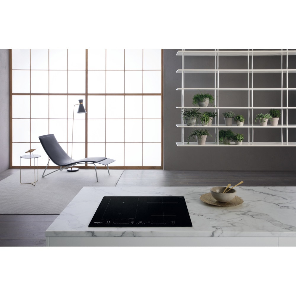 Plita incorporabila WHIRLPOOL WL S6960 BF, Inductie, 4 arzatoare, Touch Control, negru