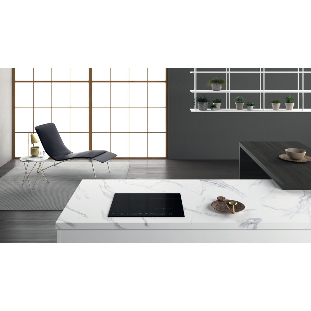 Plita incorporabila WHIRLPOOL WL S6960 BF, Inductie, 4 arzatoare, Touch Control, negru