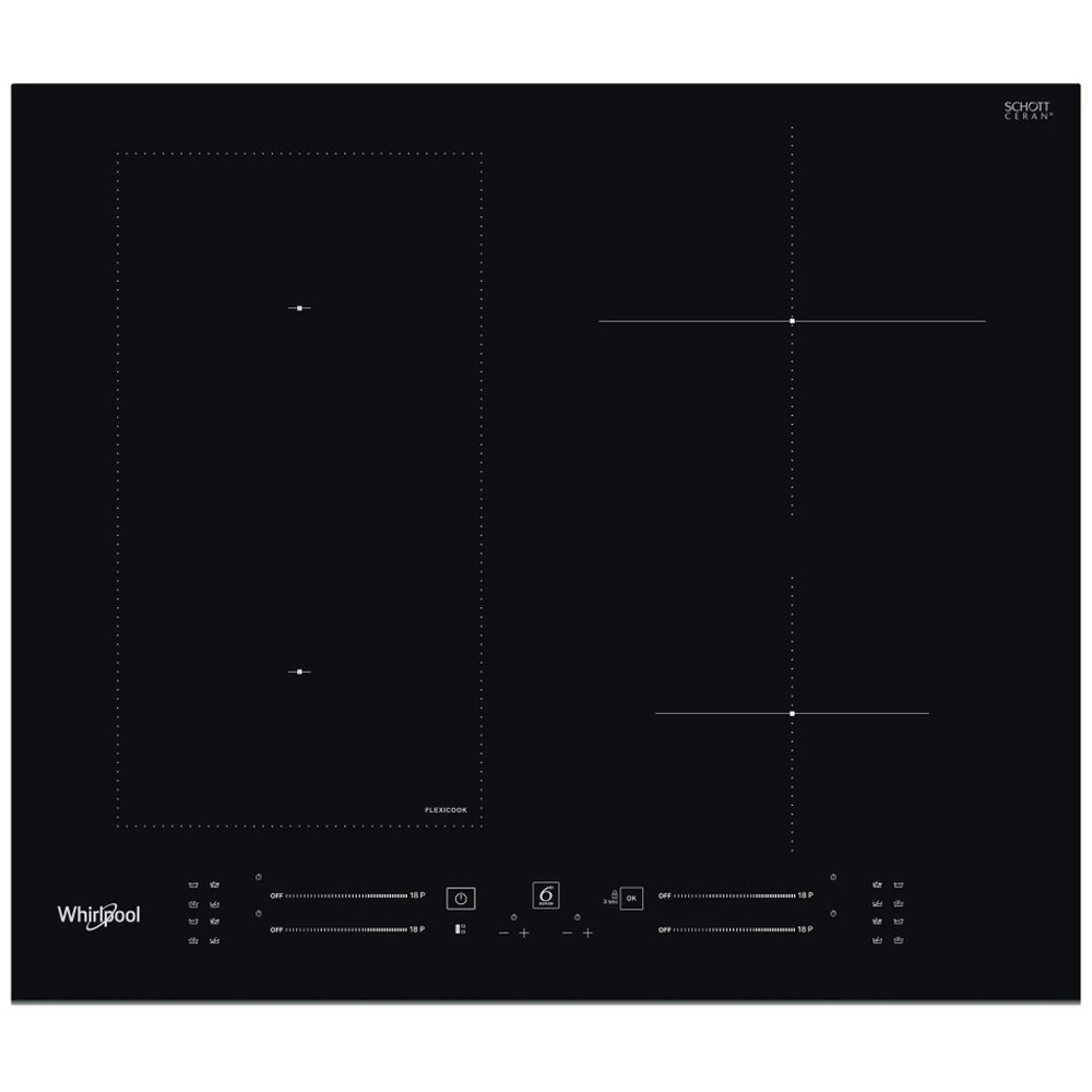 Plita incorporabila WHIRLPOOL WL S6960 BF, Inductie, 4 arzatoare, Touch Control, negru