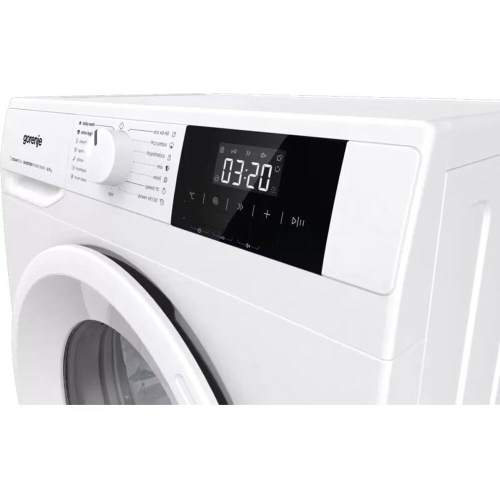 Masina de spalat rufe frontala slim GORENJE WNGPI72SBS, SteamTech, 7 kg, 1200rpm, Clasa B, alb