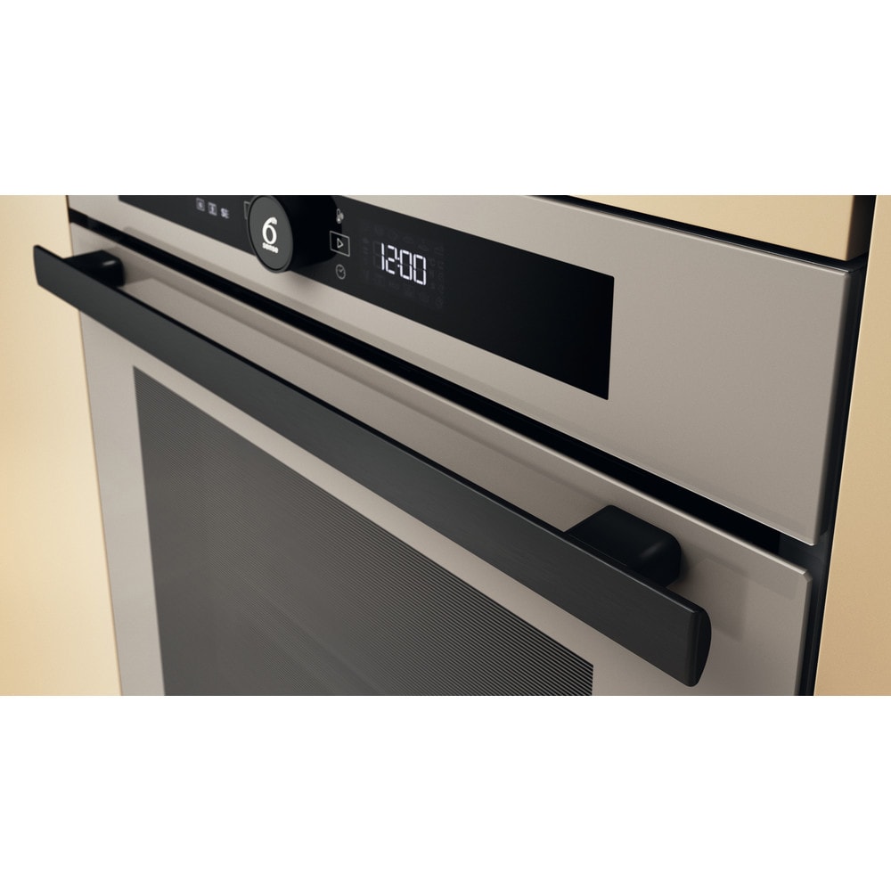 Cuptor incorporabil WHIRLPOOL WOI4S8CM1SEA, Electric, Autocuratare catalitica, 73 l, Clasa A+, 6th Sense, bej