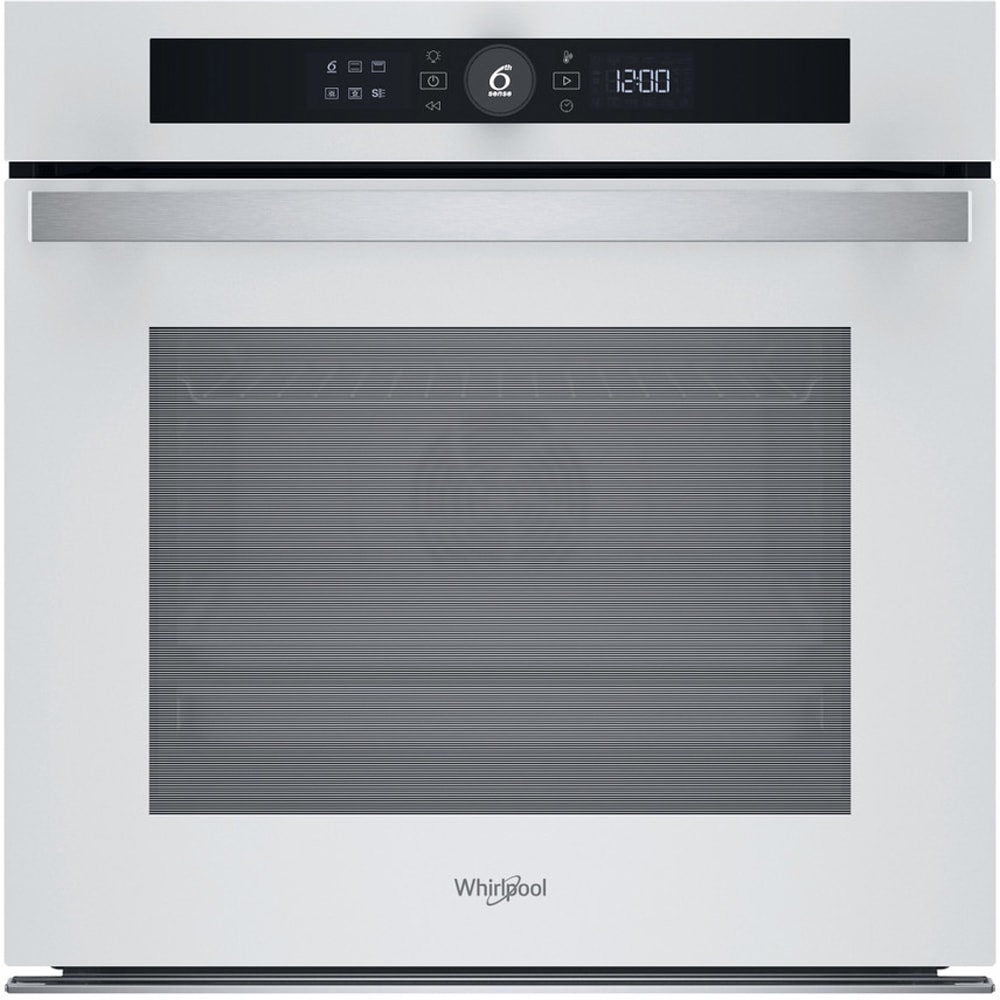 Cuptor incorporabil WHIRLPOOL WOI4S8CM1SWA, Electric, Autocuratare catalitica, 73 l, Clasa A+, 6th Sense, alb