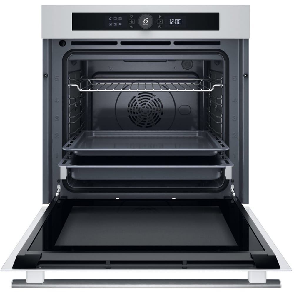 Cuptor incorporabil WHIRLPOOL WOI4S8CM1SWA, Electric, Autocuratare catalitica, 73 l, Clasa A+, 6th Sense, alb