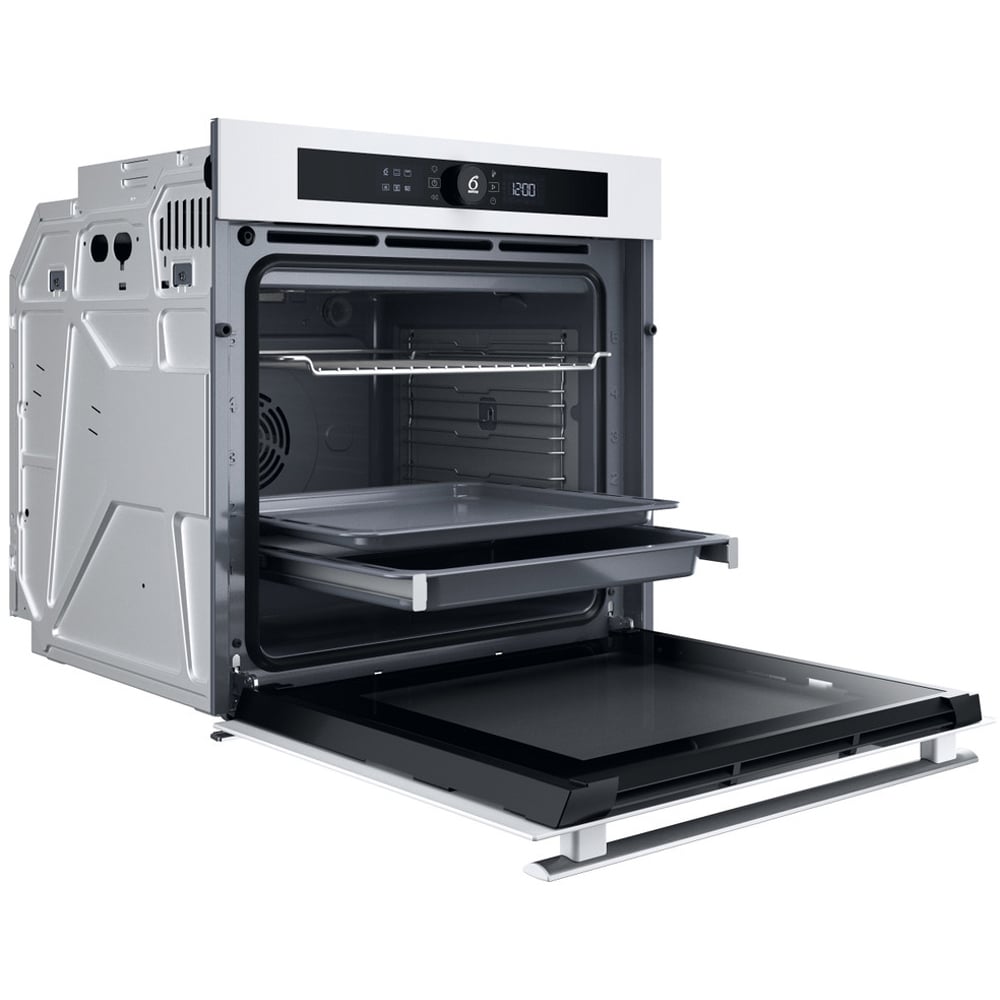 Cuptor incorporabil WHIRLPOOL WOI4S8CM1SWA, Electric, Autocuratare catalitica, 73 l, Clasa A+, 6th Sense, alb