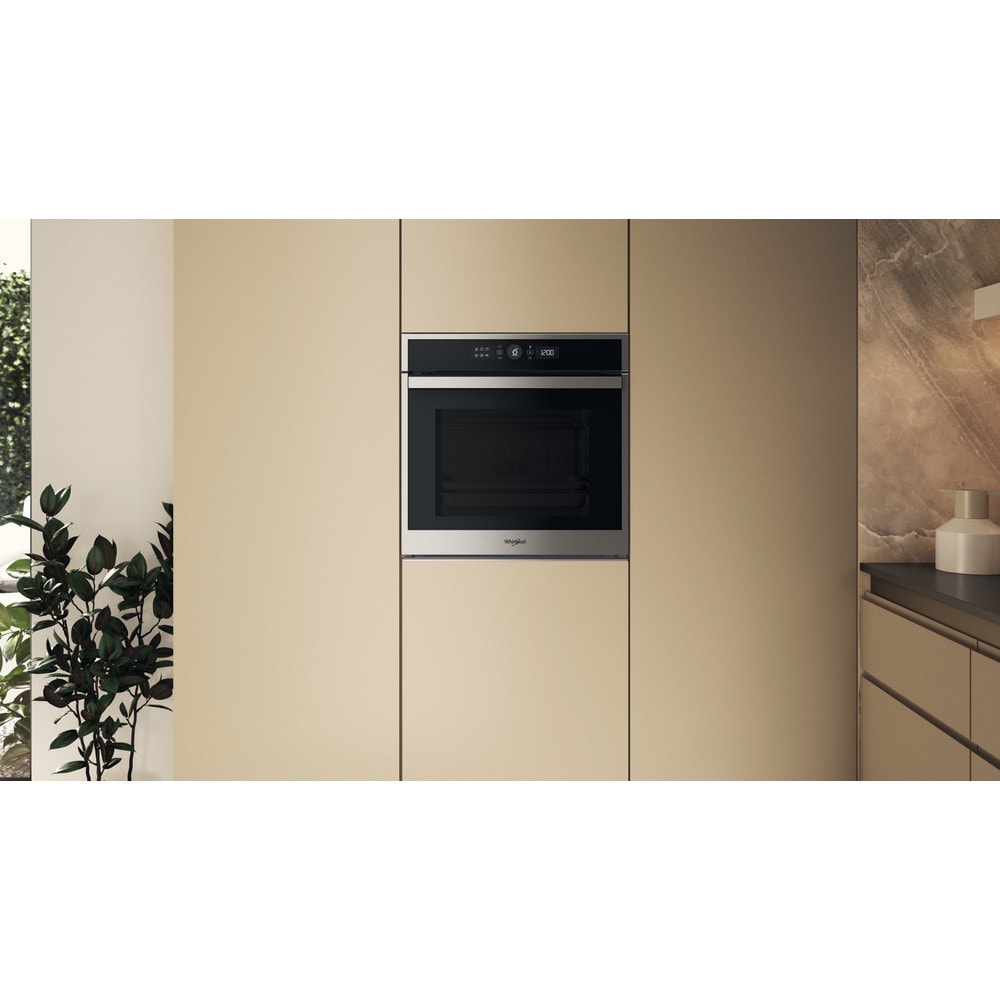 Cuptor incorporabil WHIRLPOOL WOI4S8CM1SXA, Electric, Autocuratare catalitica, 73 l, Clasa A+, 6th Sense, inox