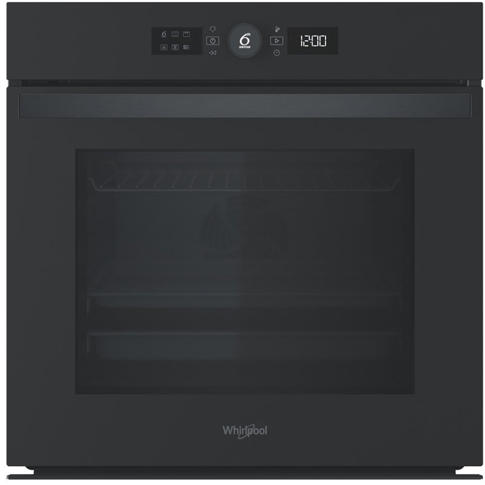 Cuptor incorporabil WHIRLPOOL WOI4S8PM2ST, Electric, Autocuratare pirolitica + hidrolitica, 73 l, Clasa A+, negru mat