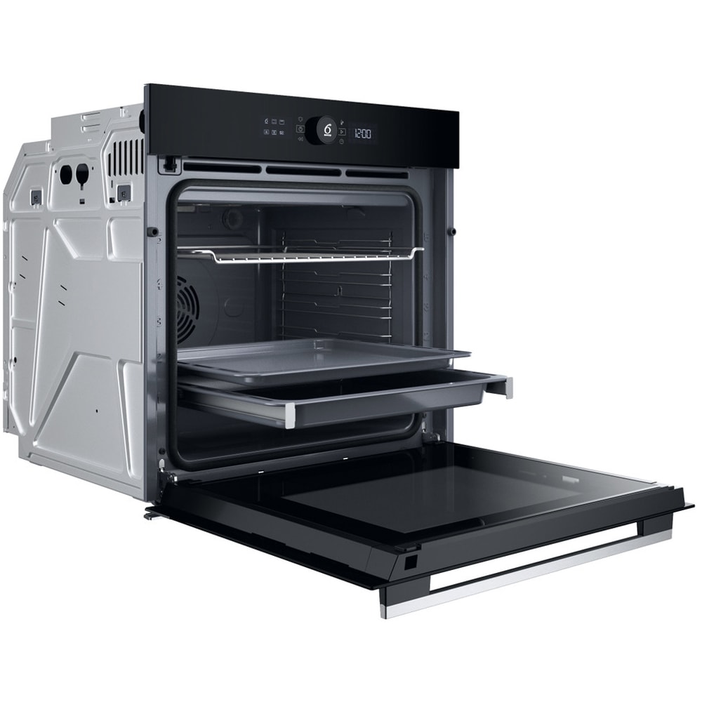 Cuptor incorporabil WHIRLPOOL WOI5S8PM1SXA, Electric, Autocuratare pirolitica + hidrolitica, 73 l, Clasa A+, 6th Sense, inox