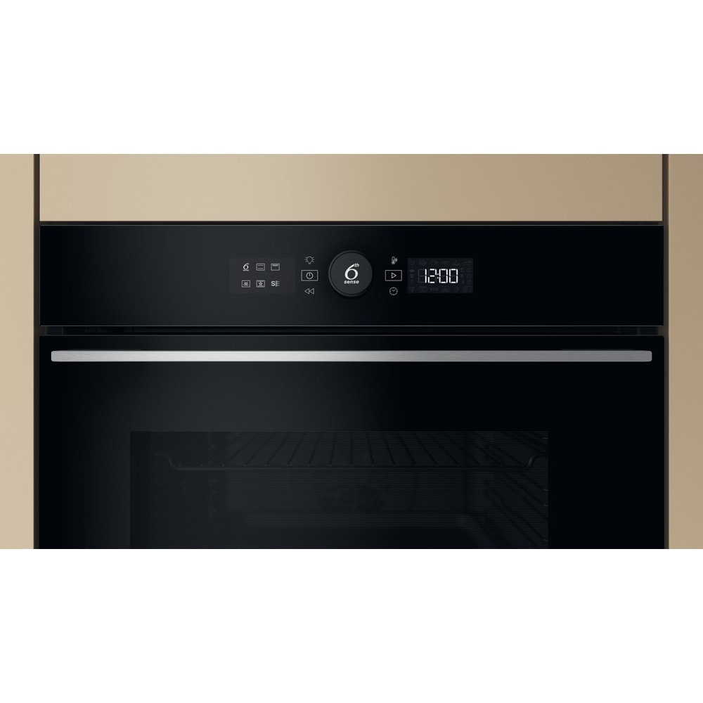 Cuptor incorporabil WHIRLPOOL WOI5S8PM1SXA, Electric, Autocuratare pirolitica + hidrolitica, 73 l, Clasa A+, 6th Sense, inox