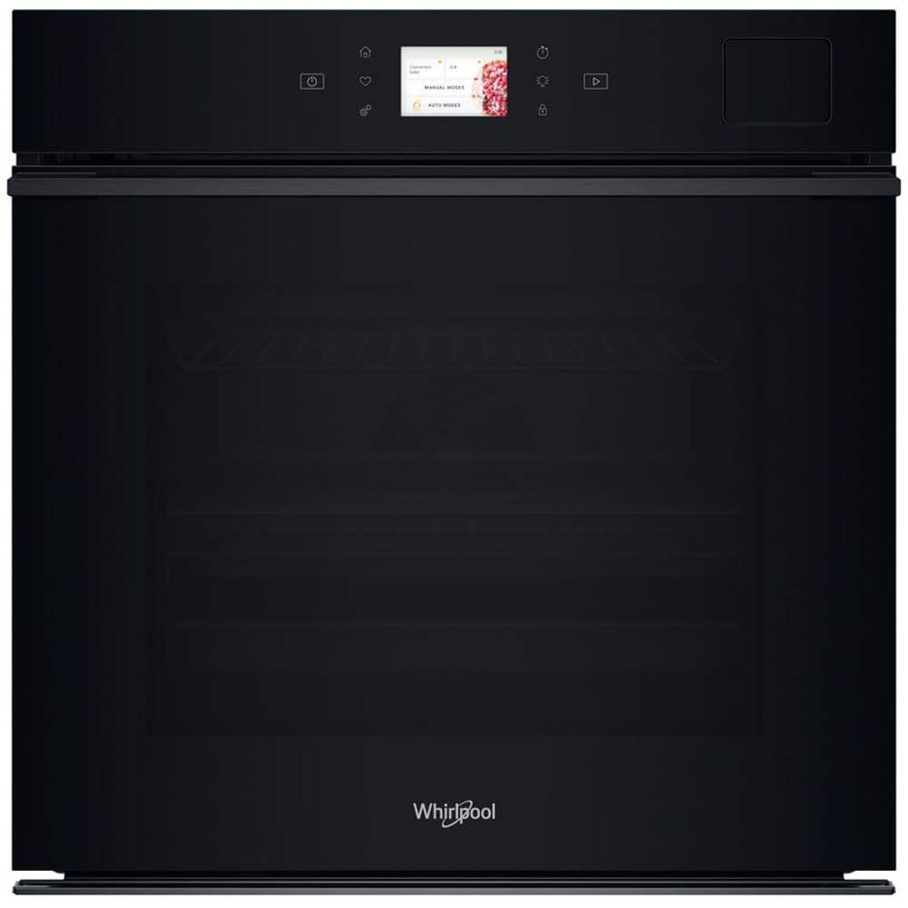 Cuptor incorporabil WHIRLPOOL WOI9A8PT2SBA, Electric, Gatire cu abur, Autocuratare pirolitica + hidrolitica, 73 l, Clasa A+, 6th Sense, negru
