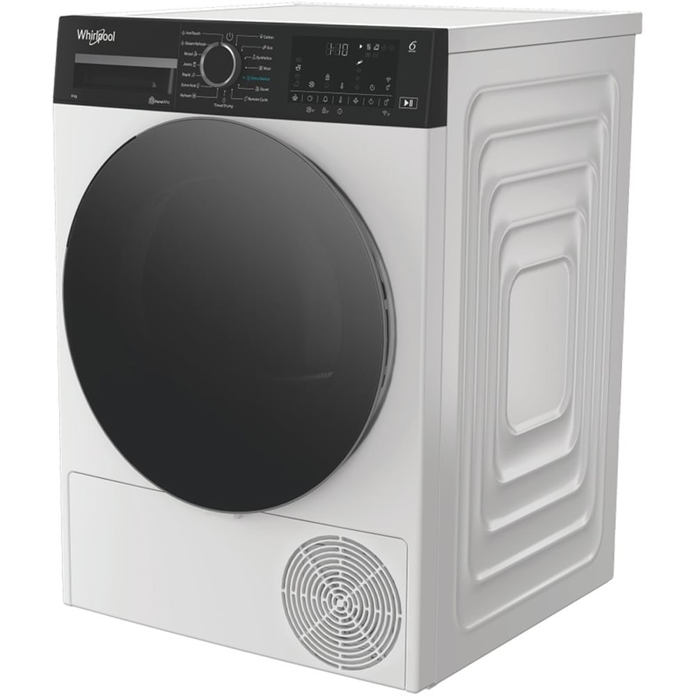 Uscator de rufe WHIRLPOOL WP A9X WBS EE, 6th Sense, Pompa de caldura, 9 kg, 15 programe, Clasa A, alb