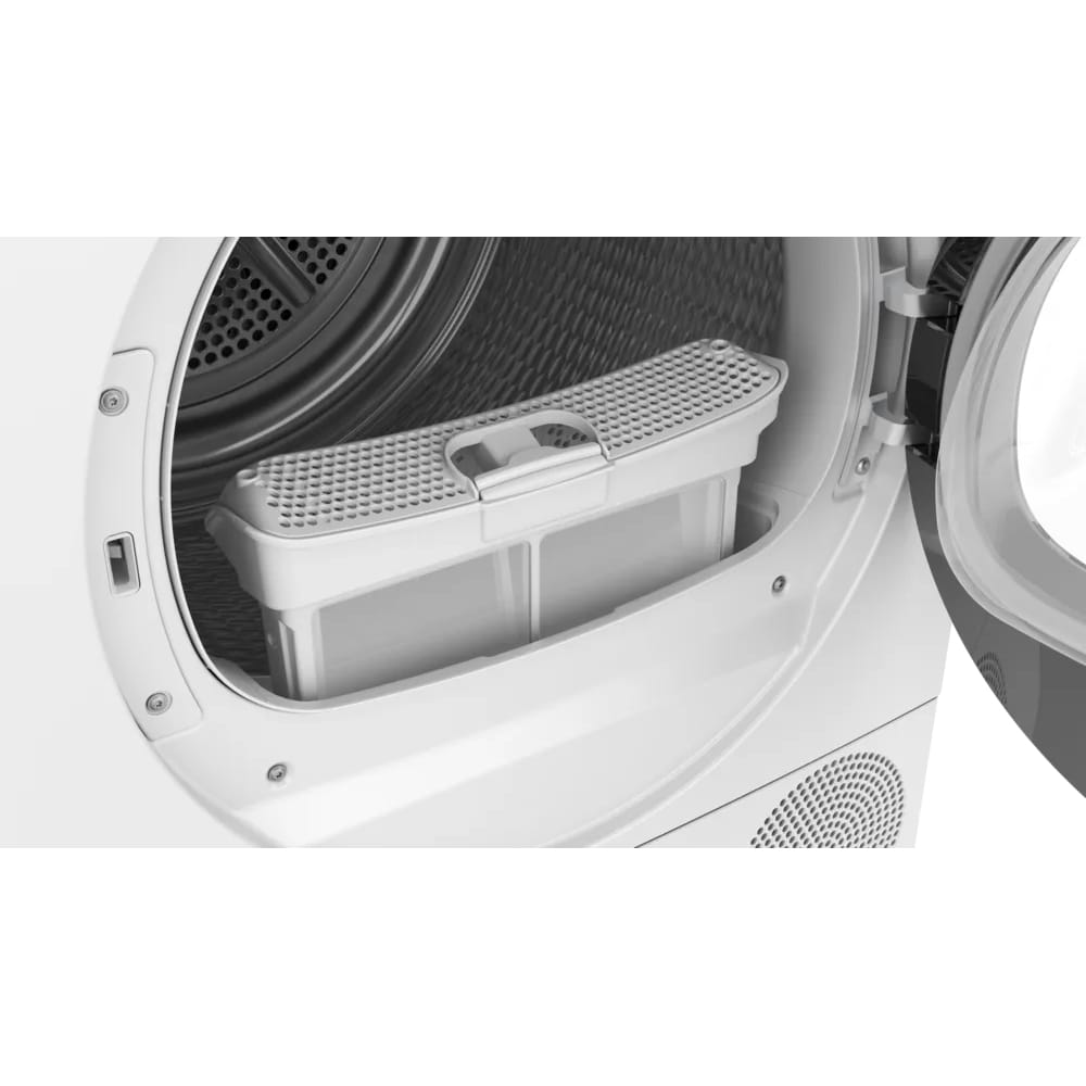 Uscator de rufe BOSCH WQG14501BY, Condensare si pompa de caldura, 9 kg, 14 programe, Clasa D, alb