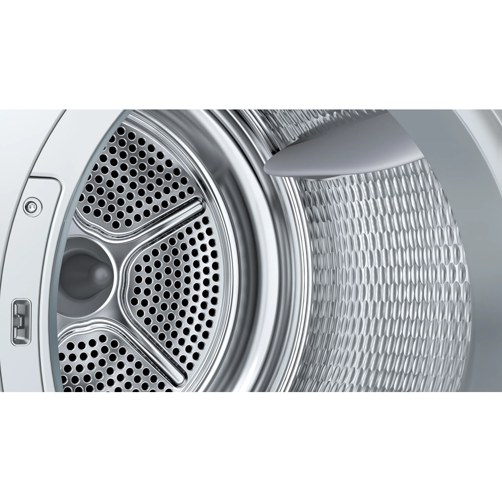 Uscator de rufe BOSCH WQG243DMBY, Condensare si pompa de caldura, 9 kg, 14 programe, Clasa C, alb