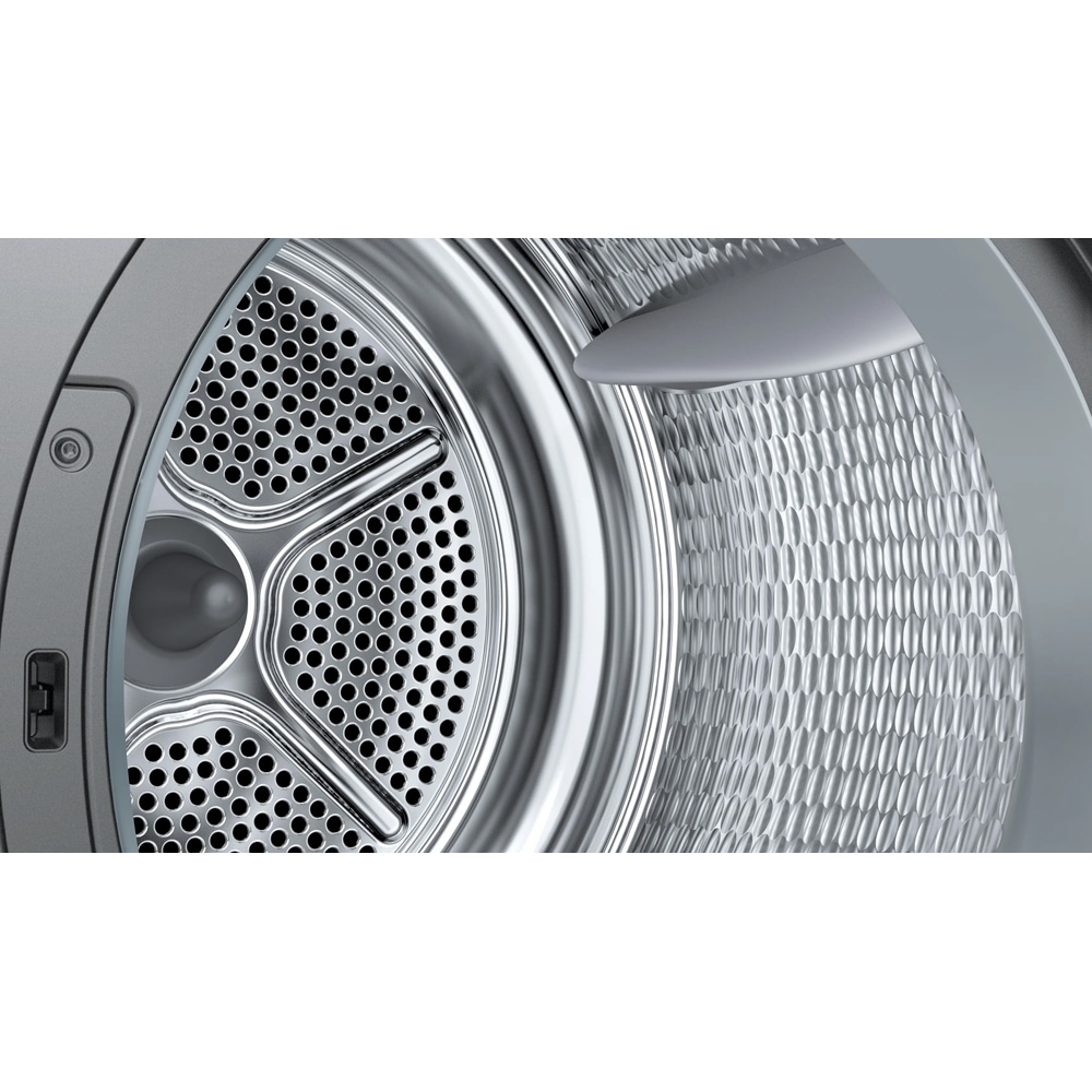 Uscator de rufe BOSCH WQG245DREU, Condensare si pompa de caldura, 9 kg, 14 programe, Clasa C, gri