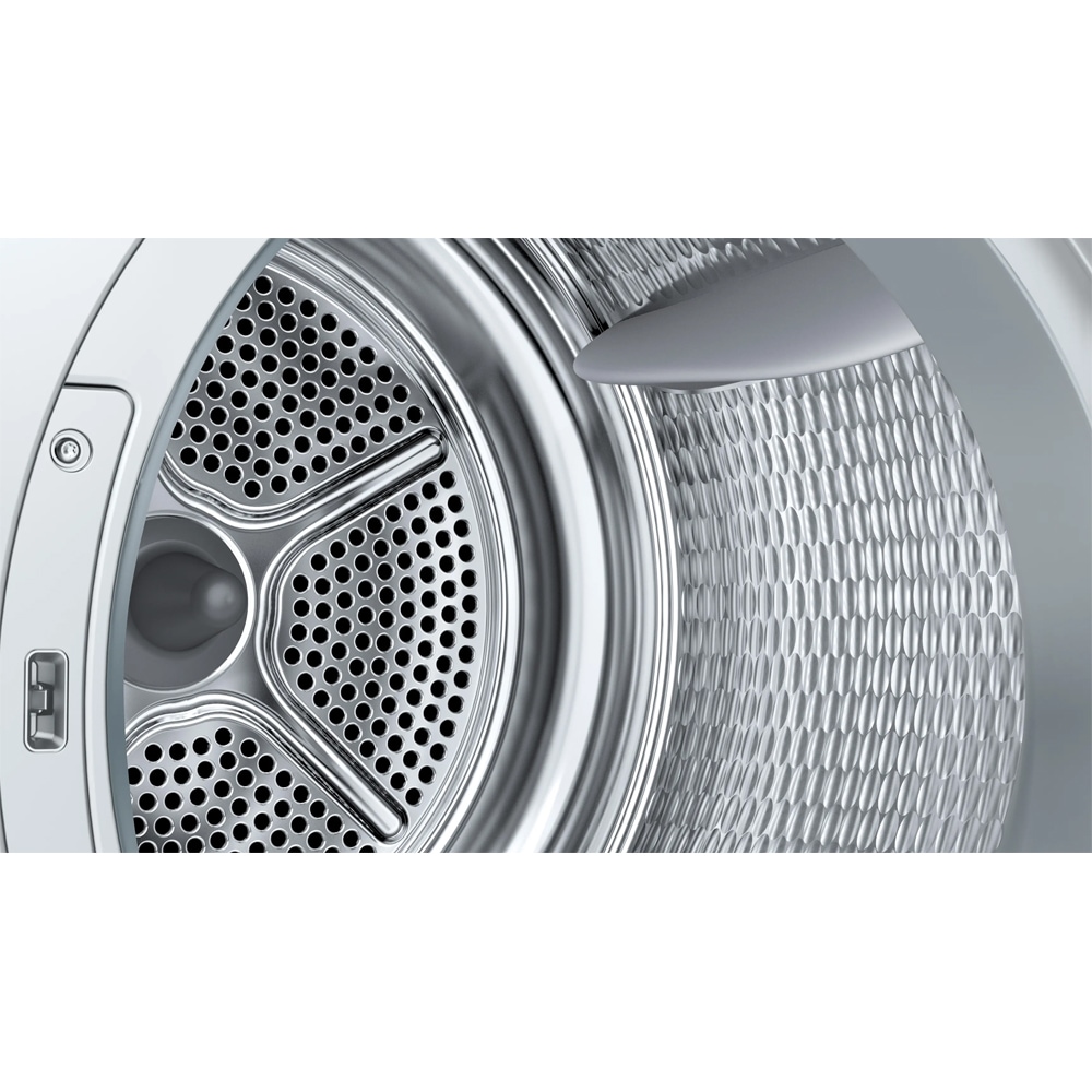 Uscator de rufe BOSCH WQN246D9BY, Condensare si pompa de caldura, 9 kg, 14 programe, Clasa B, alb