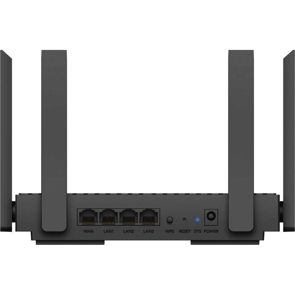 Router Wireless Gigabit CUDY WR1500 AX1500, Wi-Fi 6, Dual-Band 300 + 1201 Mbps, negru