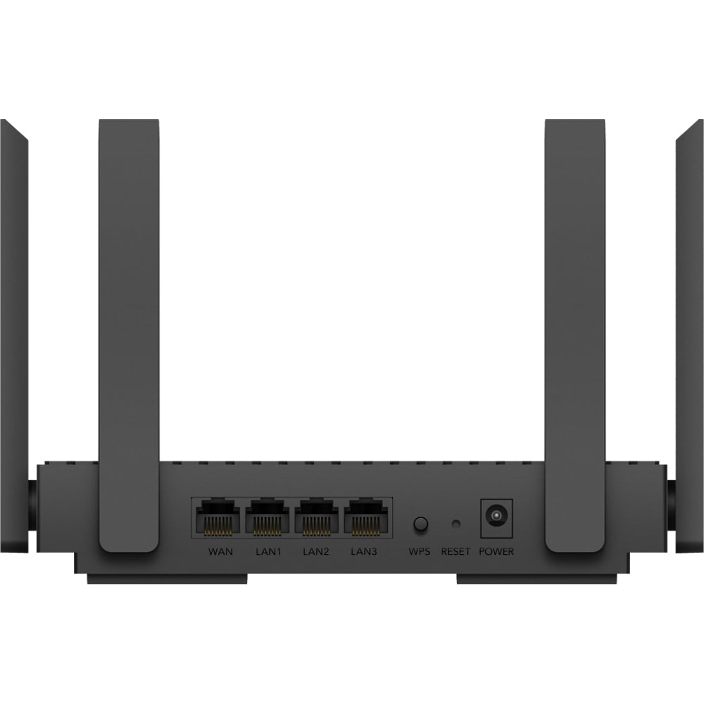 Router Wireless Gigabit CUDY WR3000 AX3000, Wi-Fi 6, Dual-Band 574 + 2402 Mbps, negru