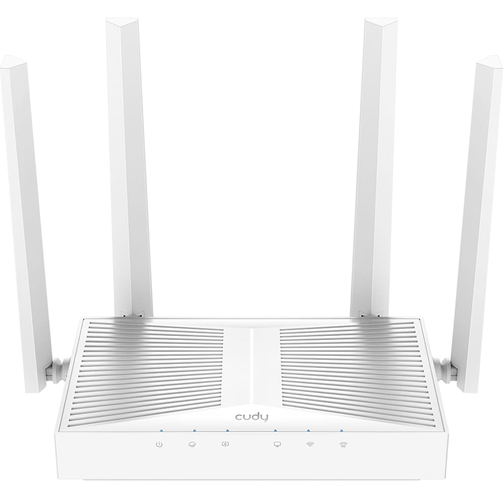 Router Wireless Gigabit CUDY WR3000E AX3000, Wi-Fi 6, Dual-Band 574 + 2402 Mbps, alb