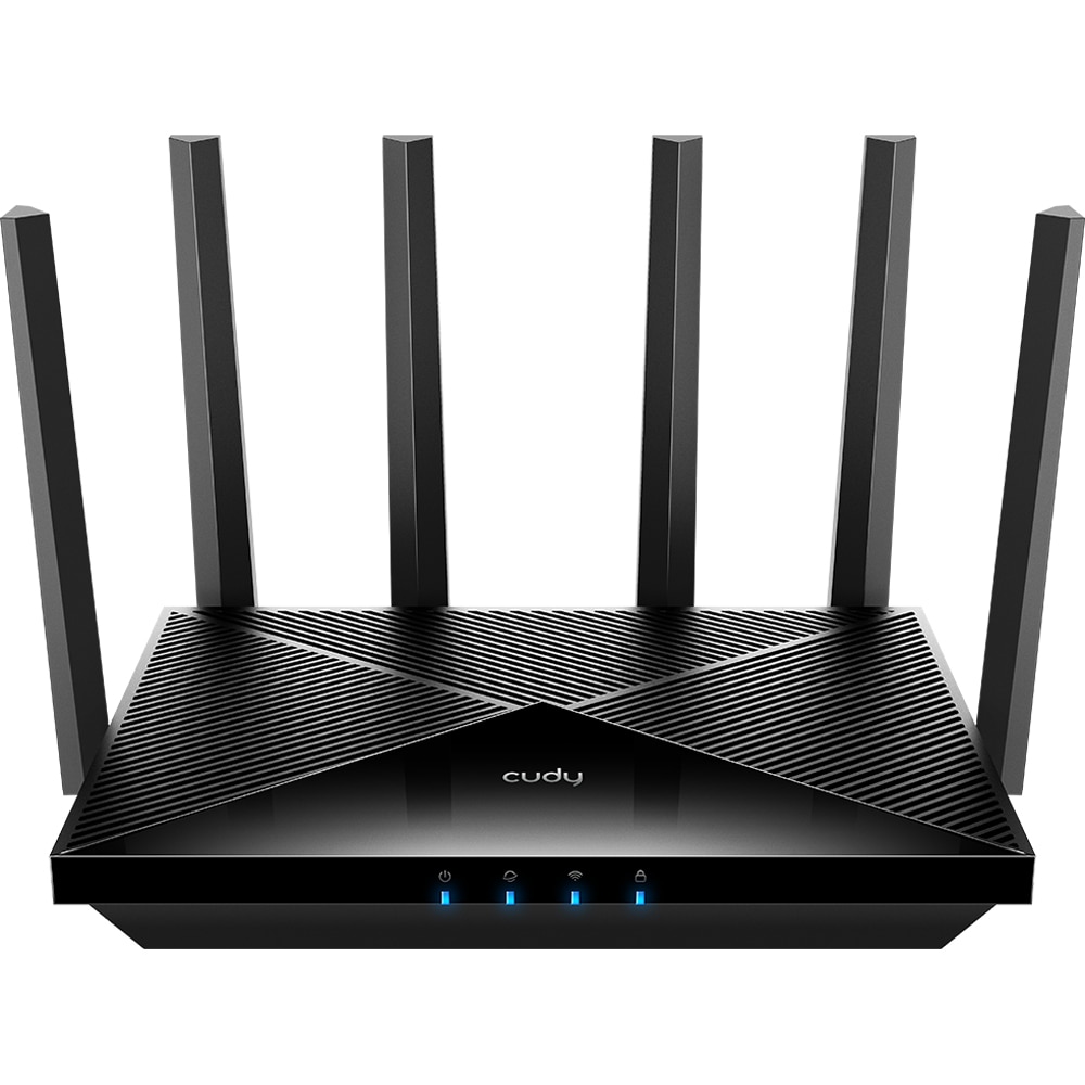Router Wireless Gigabit CUDY WR6500 BE6500, Wi-Fi 7, Dual-Band 688 + 5765 Mbps, negru
